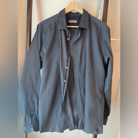 New unworn (without tags) Charles Tyrwhitt blue/gray dress shirt - Picture 4 of 4